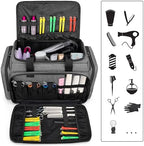 BAFASO Large Capacity Hairdresser Bag with Adjustable Dividers, Gray - Image 2