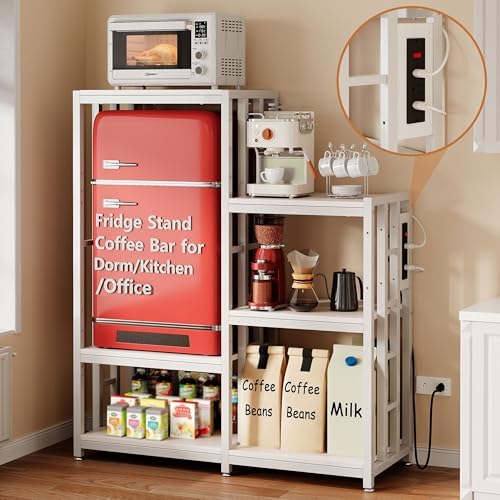 MAJALiS Mini Fridge Microwave Combo Stand Cabinet Shelf with Storage Space by MAJALiS