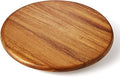 Acacia Wood Lazy Susan Wood Turntable Tray Cabinet Organizer, 18" by oridom