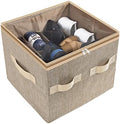 Moteph Shoe Organizer for Closet - Shoe Storage Organizer for Closet Organization with Clear Cover & Adjustable Dividers, Shoe Rack & Basket - (Light Brown, Small - 12 Pairs) by MOTEPH