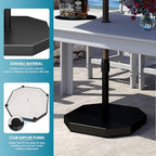 GREENVINES 18" Concrete-Patio-Umbrella-Base, Cast Iron Covered, Black - Image 5