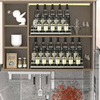 Jojocross Metal Spice Rack Organizer for Cabinet, 3 Tier Expandable Spice Storage Shelf, Great for Kitchen Cabinets, Cupboard,Pantry and Countertop More,Metal Plate with Hole(3PACKS/Gun-Grey) - Image 3