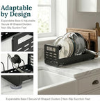 Pots and Pans Organizer Under Cabinet, Expandable Pot Lid Organizer - Image 3