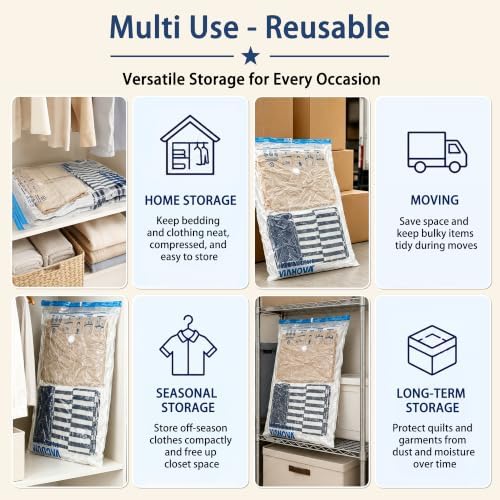 XXL Jumbo Vacuum Storage Bags, for Blanket, Bedding, Comforters - Image 6