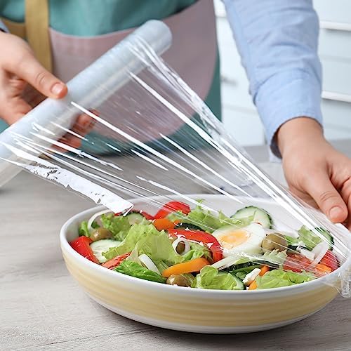 uxcell 3 in 1 14"x2.6" Plastic Wrap Dispenser with Cutter and Magnetic Bottom, Suitable for Tin Foil, Plastic Cling Wrap, Aluminum Foil - Gray - Image 7