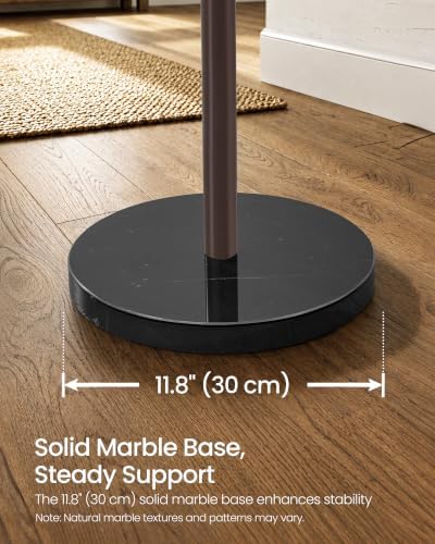 SONGMICS Freestanding Coat Rack, 16 Hooks, Steel Coat Tree with Marble Base - Image 5