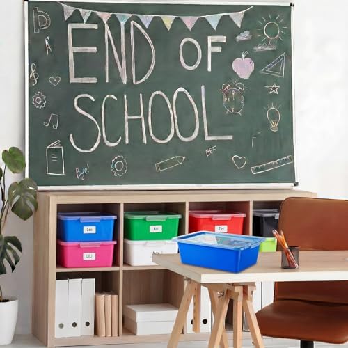 10 Pcs Classroom Storage Cubby Bins with Latching Lid,Candy - Image 4