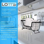 LOTTS Stackable Wire Basket, Metal Pantry Basket, Storage Organizer Bin with Handles, Fruit Basket for Kitchen Cabinets, Pantry, Closets, Bedrooms, Bathrooms (12.66.57.6") - 3 Pack - Image 5