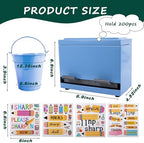 Pencil Dispenser for Classroom - Stainless Steel Bulk Pencil Holder for Desk - Includes Removable Label Stickers - Teacher Must Haves for Organization - Holds up to 200 Pencils - Image 2