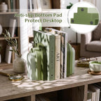 Lineshading 2 Pcs Boho Arch Bookends, Heavy Duty Book Ends for Shelves - Image 3