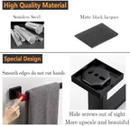 JOPOFI Towel Bar - 23.6 Inch Bathroom Towel Holder - Matte Black - Image 5
