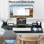 KDD Desk Pad Mat Set, 6 in 1 Mouse Mat with Magnetic Desktop Storage Accessories DIY Feature for Phone and Tablet Stand/Cup Holder/Pen Card Holder/Cable Management for Home Office Accessories - Image 3