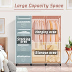Portable Closet, Easy Assembly, Large Capacity Wardrobe Closet - Image 6
