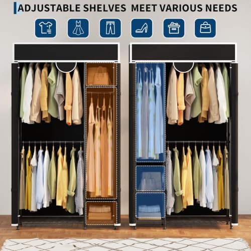 Garvee Heavy Duty Clothes Rack with Cover - Image 5