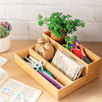 Kigley 8 Pcs Bamboo Drawer Organizer for Kitchen, 12x3x2 Inch, Wood - Image 5