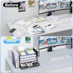 gianotter 5-Tier Desk Organizer with Drawers and File Holders - Image 2
