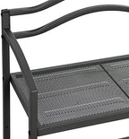 Household Essentials 3-Tier Metal Over the Toilet Bathroom Storage Shelf, Grey - Image 4