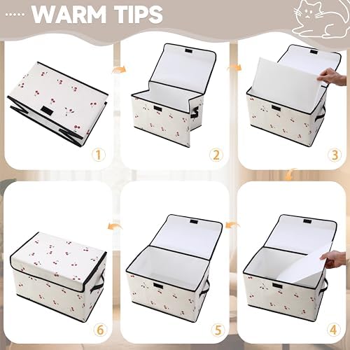 Stackable Clothes Storage Bins with Lids 3 Pack. - Image 3