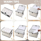 Stackable Clothes Storage Bins with Lids 3 Pack. - Image 3