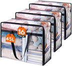 Lifewit 45L Clear Clothes Storage Bags,Plastic Foldable Blanket Storage Bag by Lifewit