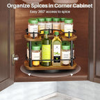SNTD Spice Organization for Cabinet, Lazy Susan Spice Rack, 10 in - Image 3