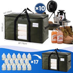 TAILI 10 Pack Green Extra Large Moving Bags,Storage Bag with Visible Window - Image 6