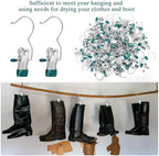 Yinder 150 Pcs Boot Hanger Clips Laundry Hooks Stainless Steel,Dark Green - Image 5