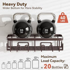 YASONIC Shower Caddy Adhesive, Rustproof Shower Organizer, Wall Shower Rack - Image 4
