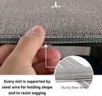 20 Section Hanging Shoe Organizer for Closet, Hanging Closet Organizer and Storage Space-Saving Foldable Clothes Shelf with Sturdy Hooks for Wardrobe, Dorm, Bedroom, Rv, Grey - Image 5