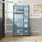 LUMTOK Hall Tree with Bench & Shoes Storage,Entryway Coat Rack with Drawers - Image 7