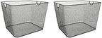 YBM Home Kitchen Pantry Organizer Wire Baskets for Shelves, Cabinets, Pantry, Countertop, Mesh Open Storage Bin Metal Basket for Organizing Food Supplies, 2 Pack by YBMHome