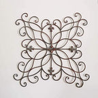 Yamfurga Antique Scrolled Wall Art Decor, Metal Wall Decoration, Wall Sculpture, 22" x 22" Inches - Image 6
