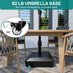 AreShark Wheeled Patio Umbrella Stand, Mobile Outdoor Umbrella Base - Image 6
