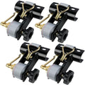 Rack Straps with J-Hook (4PK),1.5" x7.5' Ladder Rack Ratchet Straps, 2" Round Tube Mount, Perfect Ladder Rack Tie-Downs for Trailer Cargo Control by Towmax