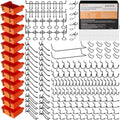 INCLY 276PCS Pegboard Accessories Organizer Kit for 1/4 Inch Pegboard by INCLY