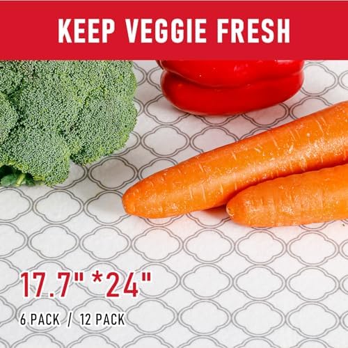 Cooyes Non Slip Refrigerator Liners, 2 in 1 Absorbent Fridge Liners and Fresh Mats Machine Washable, Refrigerator Shelf Mats for Glass Shelves Kitchen Cabinet Drawer - Image 4