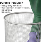 DUNCHATY 3 Pack Metal Mesh Umbrella Stand for Entryway - 19.5 Inch Heavy Duty Iron Umbrella Holder with Seamless Bottom - Freestanding Indoor Organizer Rack for Walking Canes and Bats, Silver - Image 2