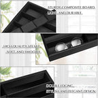 Amylove 4 Pcs Black Sunglass Organizer Trays 8 Grids Velvet Glasses Holder Jewelry Display Organizer Eyeglasses Storage Box Drawer - Image 3