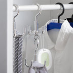 Alipis 4-Claw Rotary Hook Organizer Belt Hanger for Coats Hats Bags and Ties Hanging Rack Space-Saving Accessory Organizer 3-Pack 6.49 X 6.49 X 8.85 in - Image 2