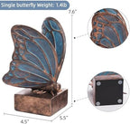 Vintage Blue Butterfly Bookends,Resin Book Ends for Shelves,Heavy Duty Decorative Bookends,Creative Book Stopper Holder Decor for Desk Home Office,Shelf Decoration,Gifts for Mother's Day - Image 3