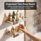 PureBox Shower Caddy 304 Stainless Steel 2 Pack 4.7x9 Bathroom Shelf - Image 4