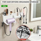 Hair Dryer Holder with Cord Organizer, Curling Iron Holder - Image 5