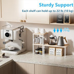 Golener Countertop Shelf, Kitchen Counter Organizer, Adjustable, Stackable - Image 4