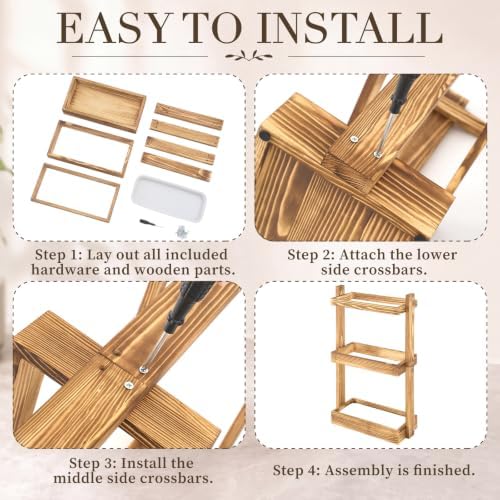 Patelai Wooden Umbrella Stand Rack with Removable Drip Tray for Entryway - Image 6