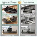 Pots and Pans Organizer Under Cabinet, Expandable Pot Lid Organizer - Image 4