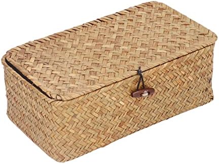 Natural Woven Seagrass Storage Basket (L) by Unknown
