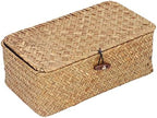 Natural Woven Seagrass Storage Basket (L) by Unknown