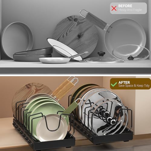 Pull Out Pots and Pans Organizer Under Cabinet, 2Pack - Image 5