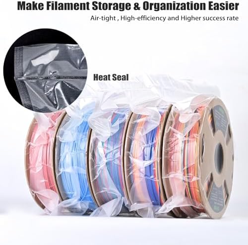 3D Filament Vacuum Sealer for Filament Storage Bags, Auto Completely Sealed, No air Leakage, 3D Printer Filament Storage Bags 30Pcs Vacuum Sealed Kit with 30 Desiccants - Image 3