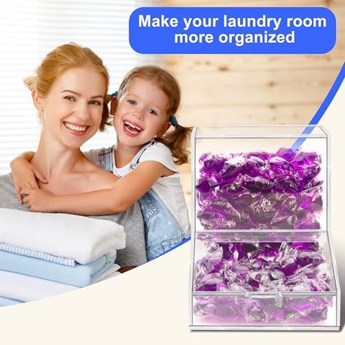 Laundry Pods Container with Spoon, Dishwasher Pod Holder, 2Pcs - Image 2